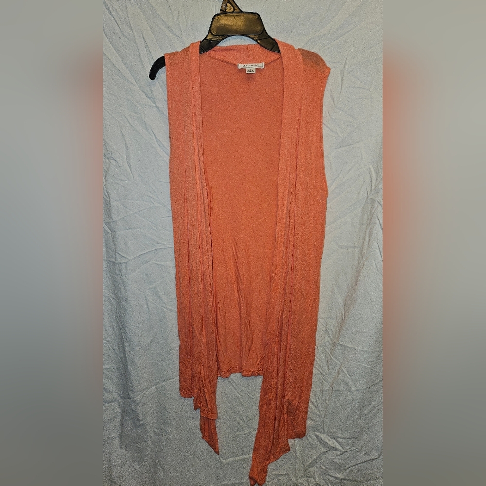 Size large vest peachy orange